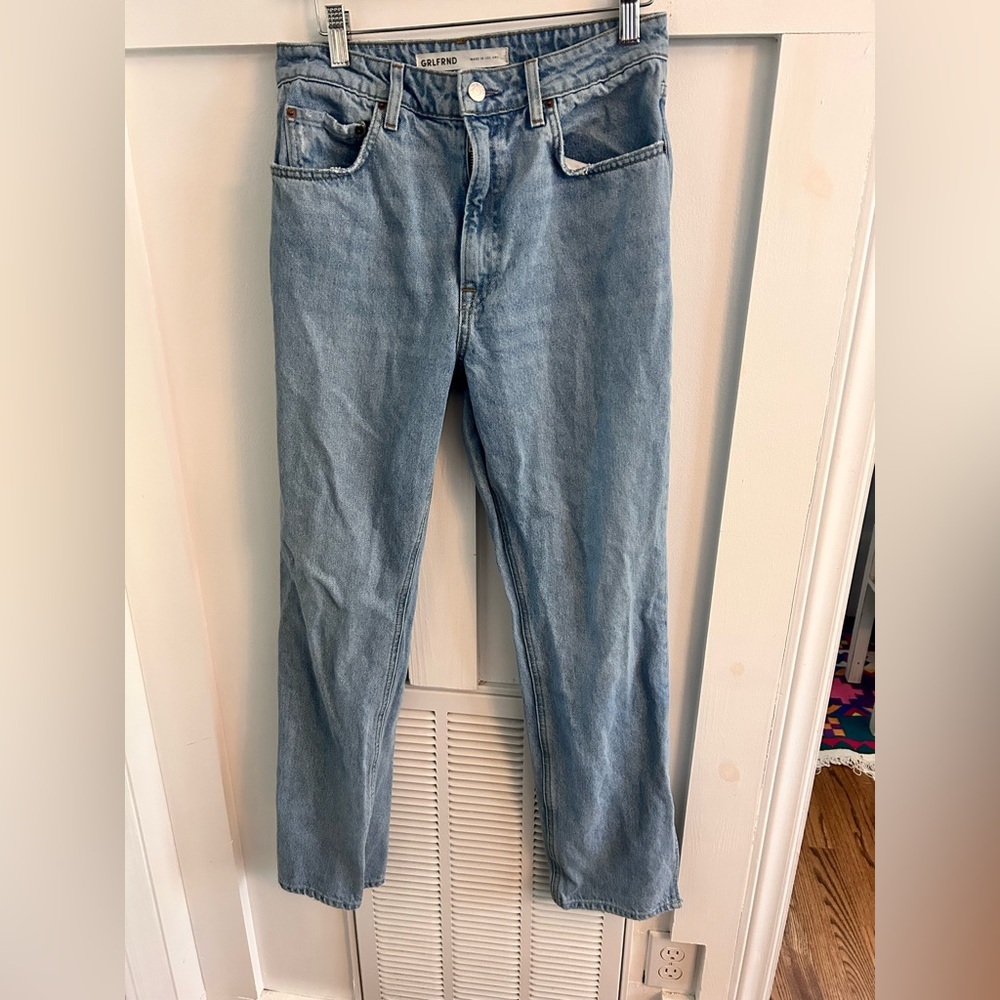 GRLFRND Harlow Petite High Rise Boot With Slit Hem Jeans - Picture 4 of 9
